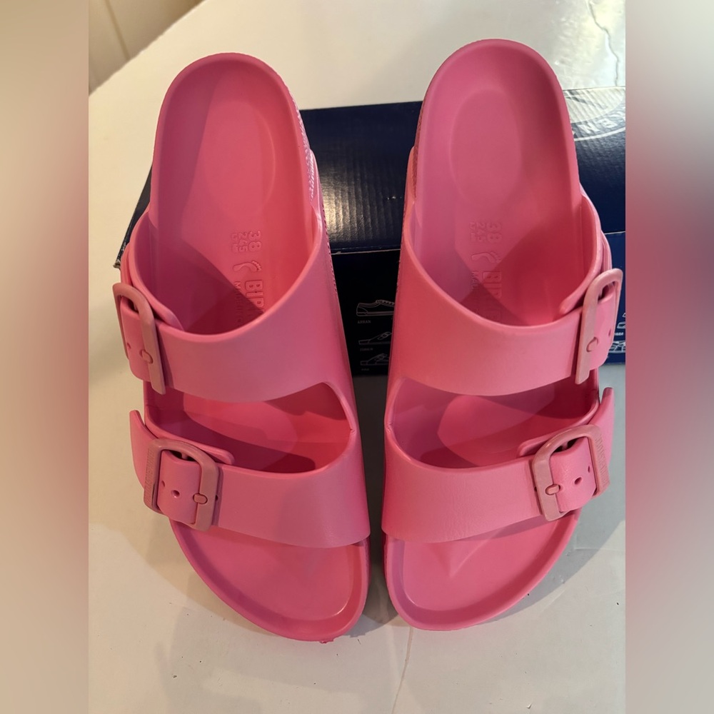 Birkenstock Pink Two-Strap EVA Sandals